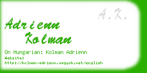 adrienn kolman business card